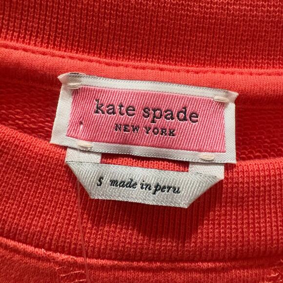 NWT Kate Spade Flower Embroidered Sweatshirt Size Small - Picture 5 of 9